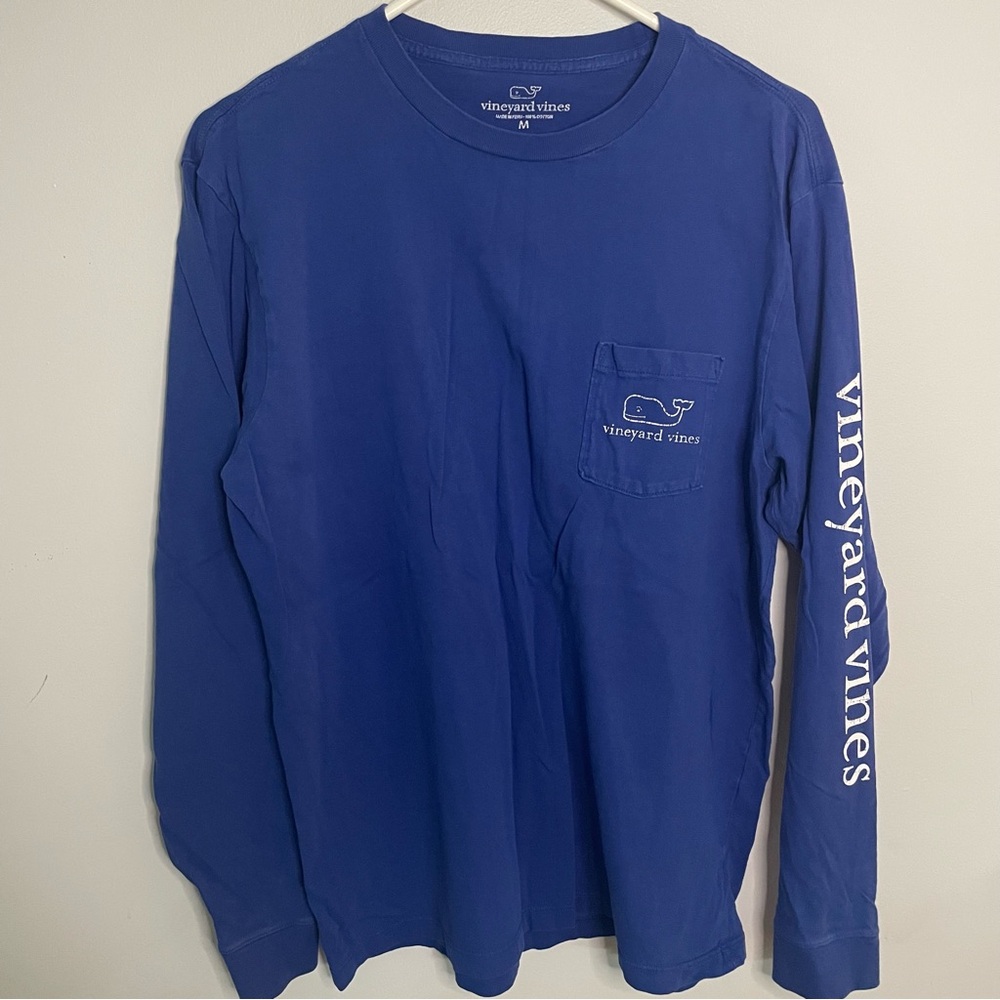Vineyard Vines Men's Blue Long Sleeve Shirt 100% Cotton Medium